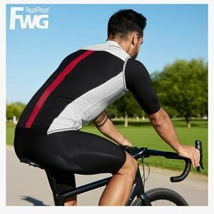 EKOI BNWT Men's Cycling Vest W/Reflecting Strips XL